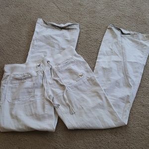 White cotton pants